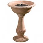 Smart Solar Cheltenham Stonecast Resin Birdbath