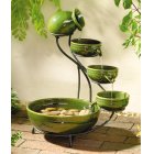 Smart Solar Solar Cascade Water Feature - Green