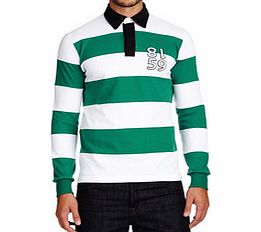 Smart Turnout Aqua and white pure cotton polo shirt