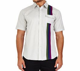 Smart Turnout Grey pure cotton stripe detail shirt