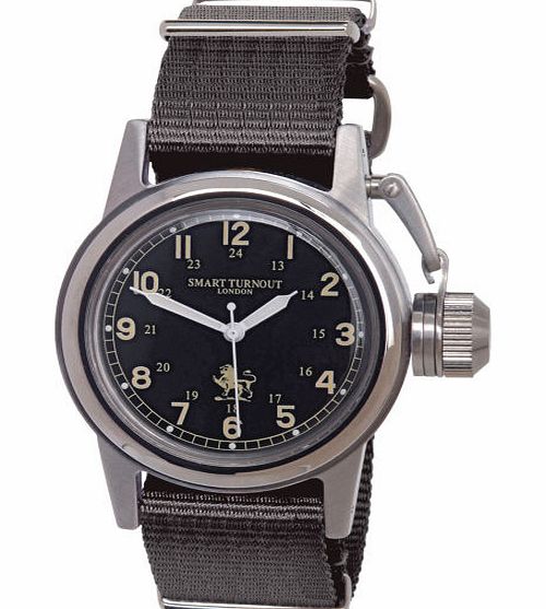 Smart Turnout Mens Smart Turnout Chartfield Black Strap Watch