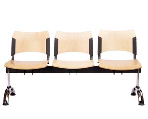 Smart wood 3 beam seating