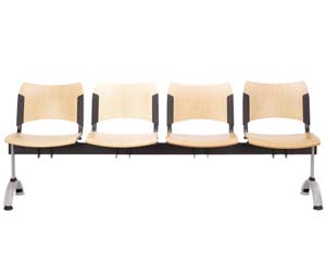 Smart wood 4 beam seating