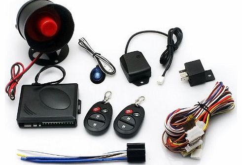Smart918 1-Way Car Vehicle Burglar Alarm Security Protection System with 2 Remote Control
