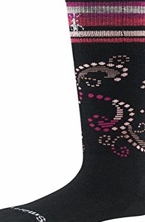 Smartwool Girls Ski Racer Sock - Black, Large (1-4.5)