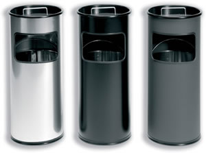 Smead Ashtray Waste Bin with 1.5 Kilos of Silver