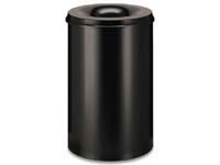 SMEAD Atlanta economy black metal waste bin with 30