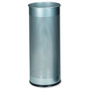 Umbrella Stand Tubular Metal Perforated 28.5 Litres Silver Ref A2900-02618