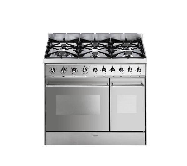 smeg dual fuel free standing ovens