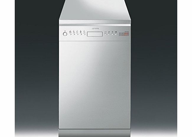 Smeg D4SS-1 45cm Slimline 10 Place Freestanding Dishwasher - Stainless Steel