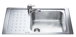LV951D-2 Single Bowl Single Drainer Sink with Right Hand Bowl