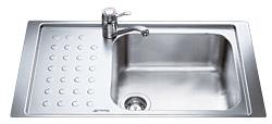 LV95F1D-2 Single Bowl Single Driner Sink with LeftHand Drainer