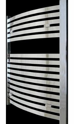 SMH Torino Curved Chrome Heated Bathroom Towel Rail Radiator 800 x 600 mm