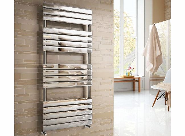 SMH Vicenza Designer Flat Chrome Heated Bathroom Towel Rail Radiator 1600 x 600 mm