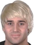 NEW MEN GUY WIG BLONDE MODERN STYLE FANCY DRESS COSTUME