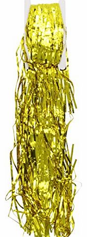 Smiffys Shimmer Curtain, Metallic Gold, 91cm x 244cm