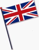 Smiffys Union Jack Hand Flag (11 inch x 8 inch)