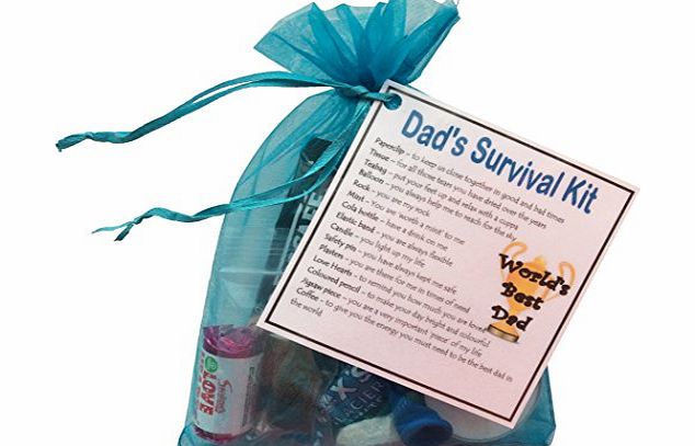 Dads Survival Kit Gift (Great novelty gift for birthday or christmas)