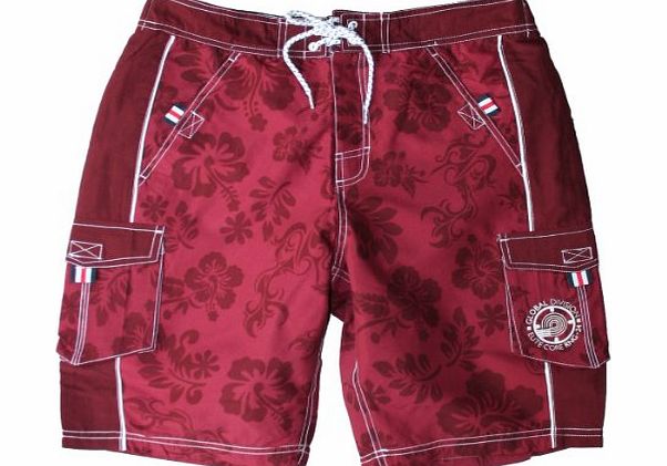 Smith and Jones Smith amp; Jones Mens Board Swim Shorts, rhododendron small