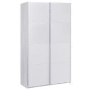 Smith Double Sliding Wardrobe, White