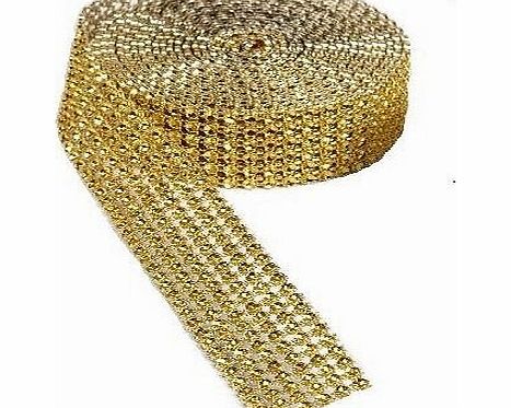 Smithers Oasis Plastic Diamond Chain 30mm Wide 3 Metres Long (Gold)