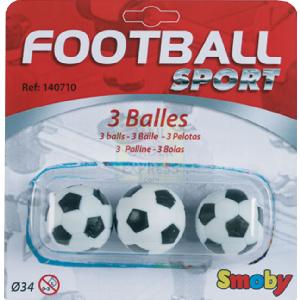 Smoby 24mm Pack of 3 Plastic Footballs