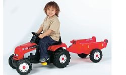 Smoby Red Tractor & Trailer
