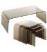Smoked Glass Coffee Table & Nest Set