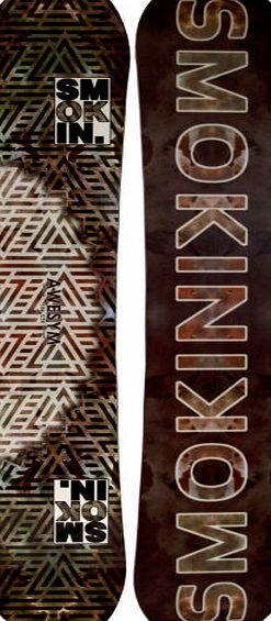 Smokin Mens Smokin Awesymmetrical TTX Wide Snowboard -