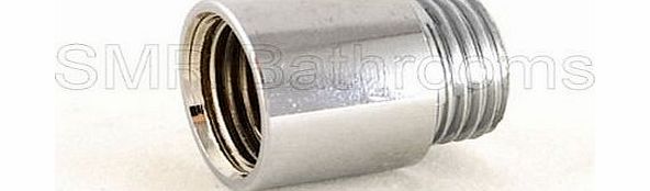 Smr 20mm Rigid Radiator Valve Extension 1/2 BSP - Chrome Plated