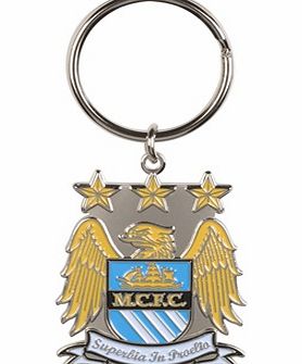 SMT Associates Ltd Manchester City Colour Crest Keyring