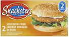 Snacksters Chicken Burger Southern Fried (2 per
