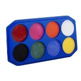 Snazaroo 8x 18ml SNAZAROO BODY PAINTS PRO PALETTE DOES UP TO 400 FACES