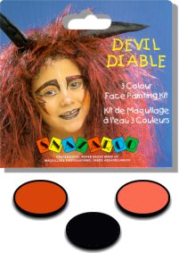face paint - 3 colour theme pack Devil