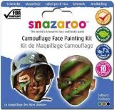 Face Painting Kit (for 10 faces, Snazaroo) Army Camouflage