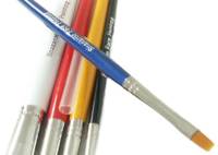 Make up Brush Fine Flat Blue