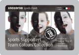 Snazaroo Supporters Tin Kit: Black, White, Bright Red