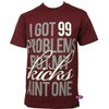 SneakTip I Got 99 Problems T-Shirt (Burgundy)