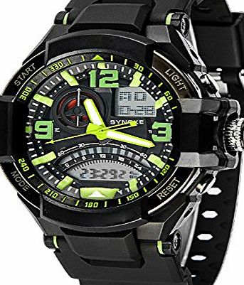 SNK Watch Brand Big Hit Business 50M Waterproof Dual Time Display Watch,Men Military Sport Calendar Wrist Watc