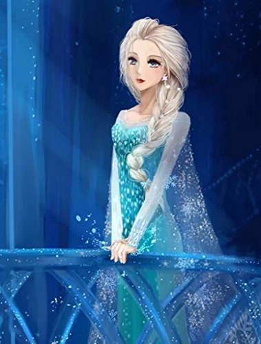 HairQueen New Disney Princess Frozen Snow Queen Elsa Beige Light Blonde Ponytail Cosplay Wigs