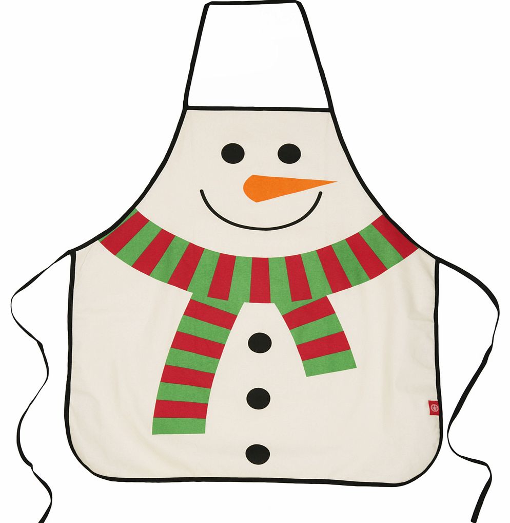 Snowman Costume Apron In Tube