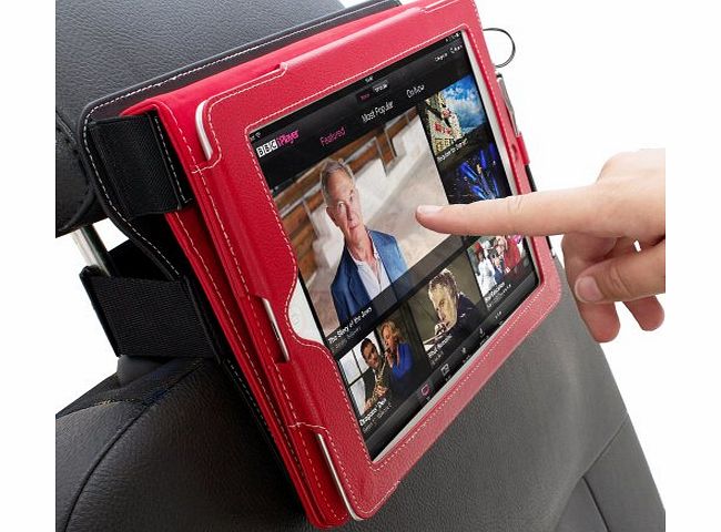 Snugg iPad Car Headrest Mount Holder - Combines with Snugg iPad 3 / iPad 4 / iPad 2 Leather Case