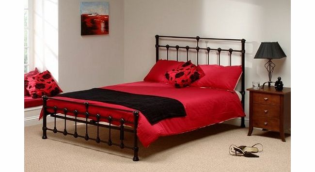 Snuggle Beds 3FT Single Snuggle Beds Newmarket Sprung Slatted Metal Bed Frame in Black