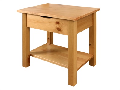 Snuggle Beds Alder Bedside Table Antique Small Single (2