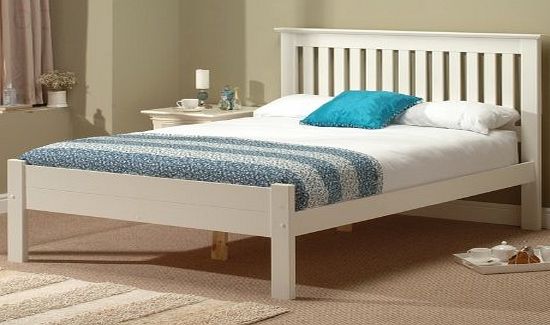 Snuggle Beds Alder White 4 6`` Double Bed Frame White