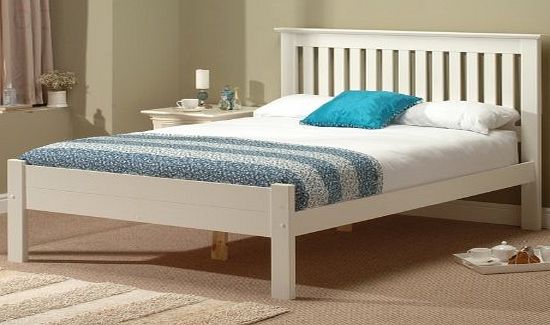 Snuggle Beds Alder White 4 6`` Double Bed Frame White