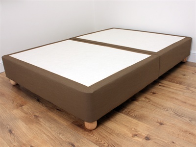 Snuggle Beds Executive Divan Base On Legs (Brown) Double