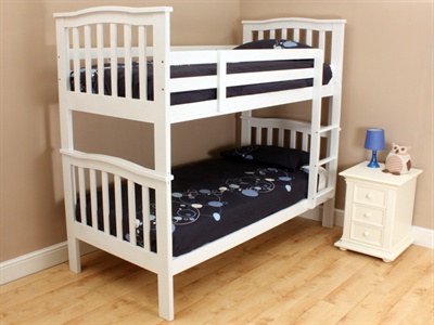 Rome White Bunk Bed Single (3)