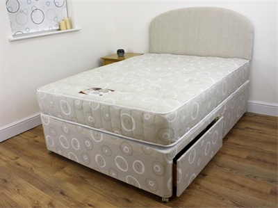 Snuggle Beds Snuggle Tuft - Four Drawer Divan Set Double