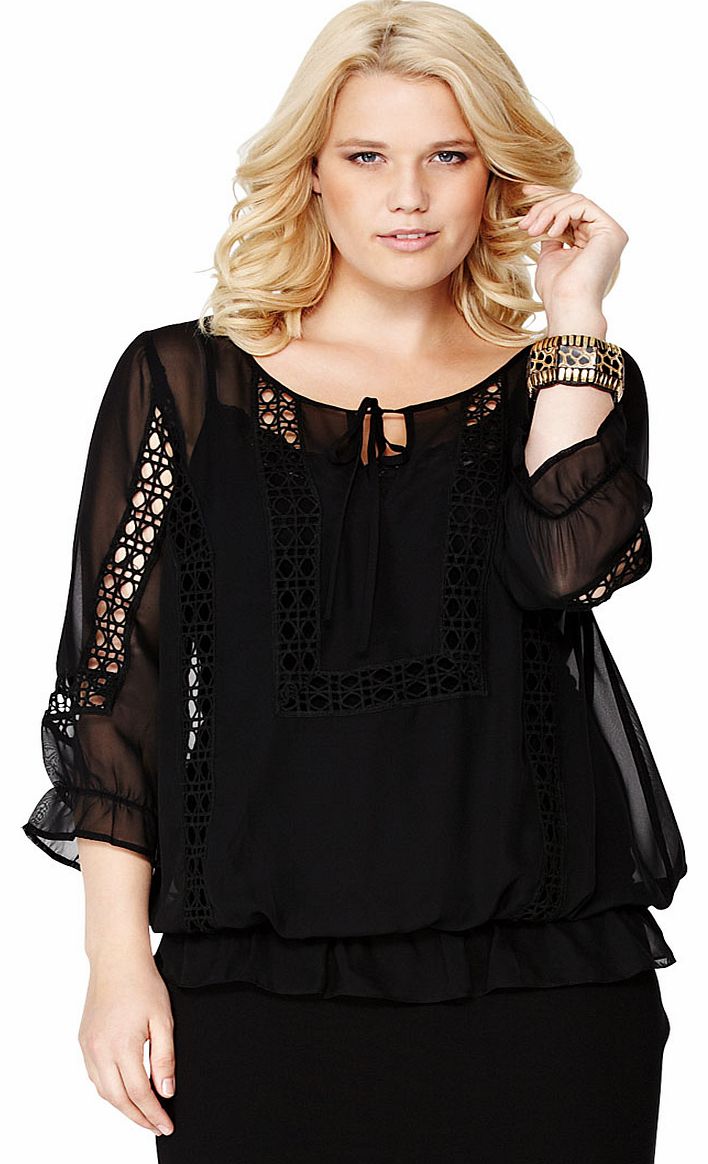 So fabulous! So Fabulous Crochet Trim Gypsy Blouse